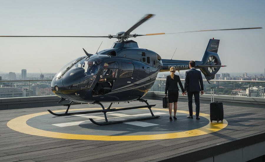 Luxury Helicopter Transfers to and from Manhattan