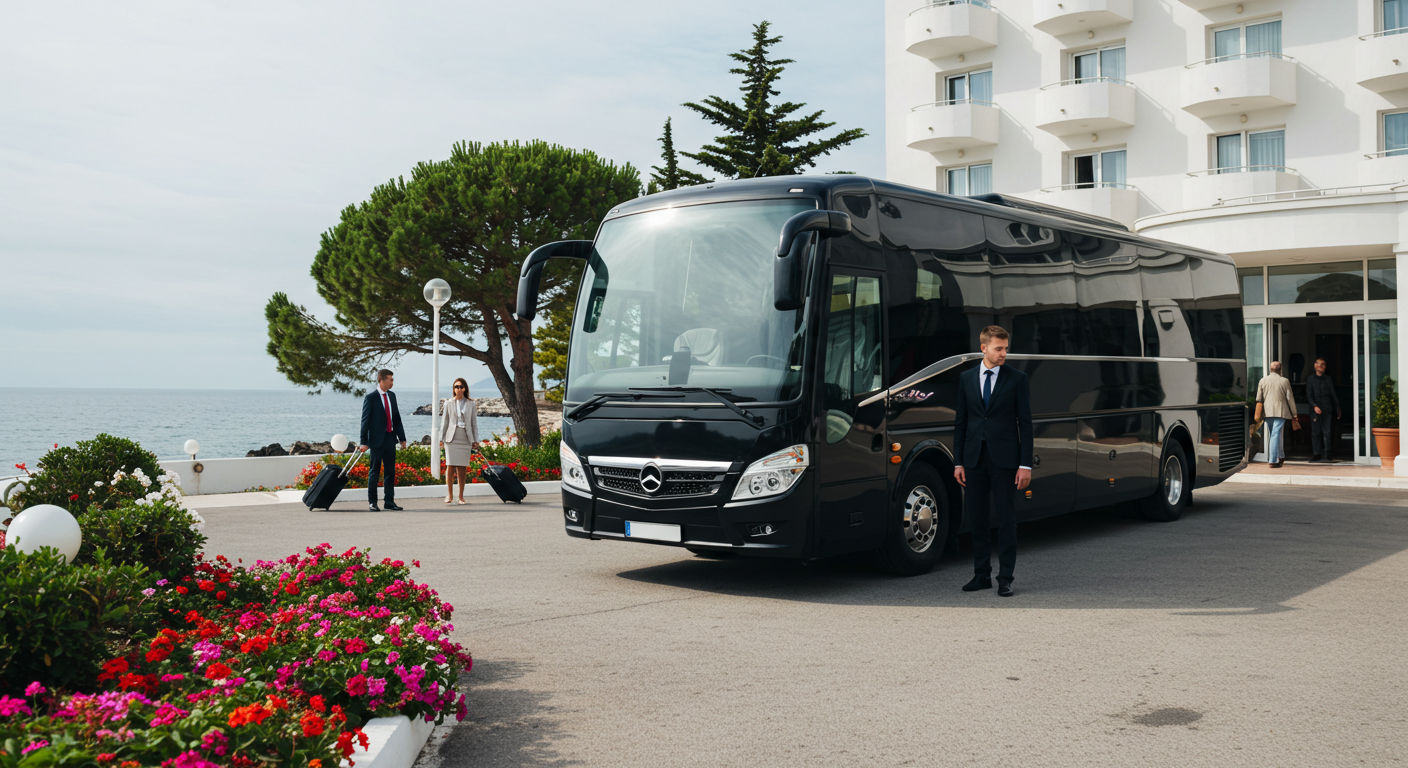 Gruppenbus-Service vom Flughafen Ibiza