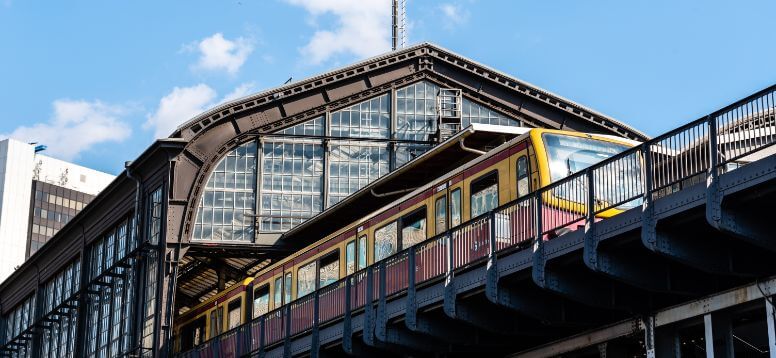 S-Bahn Train at train station