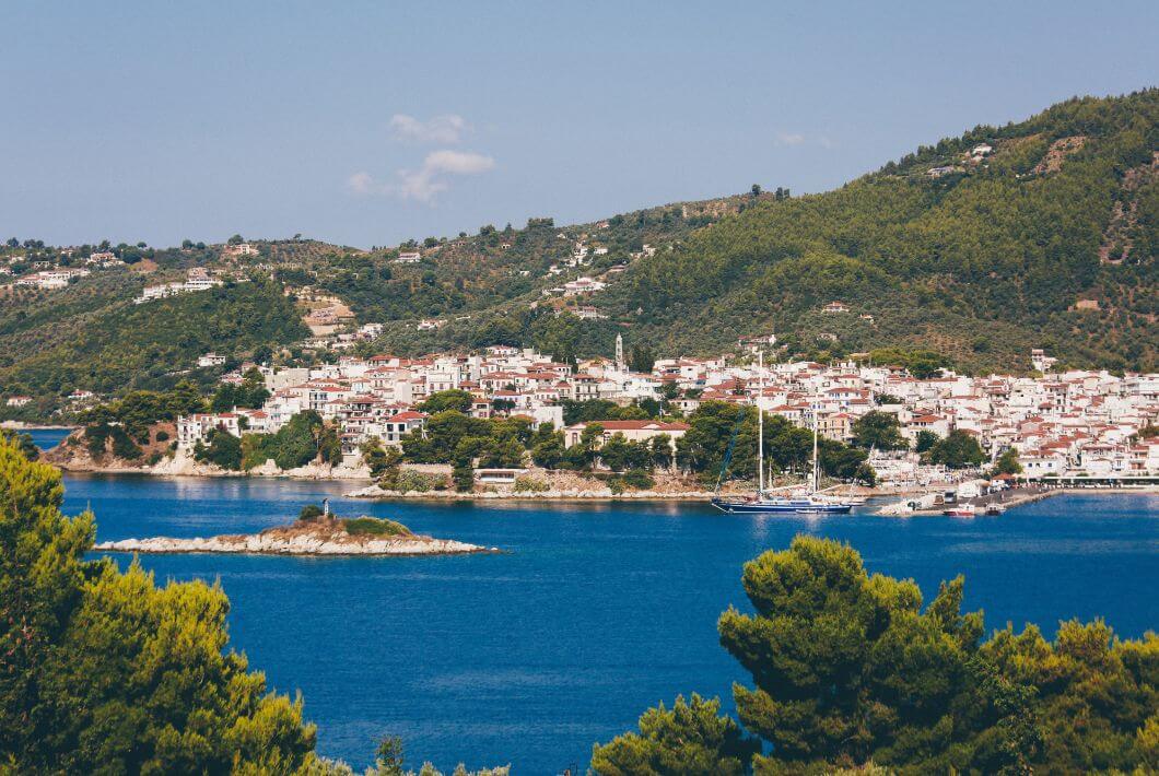 Skiathos- Blue Ocean Surrounded by Mountains